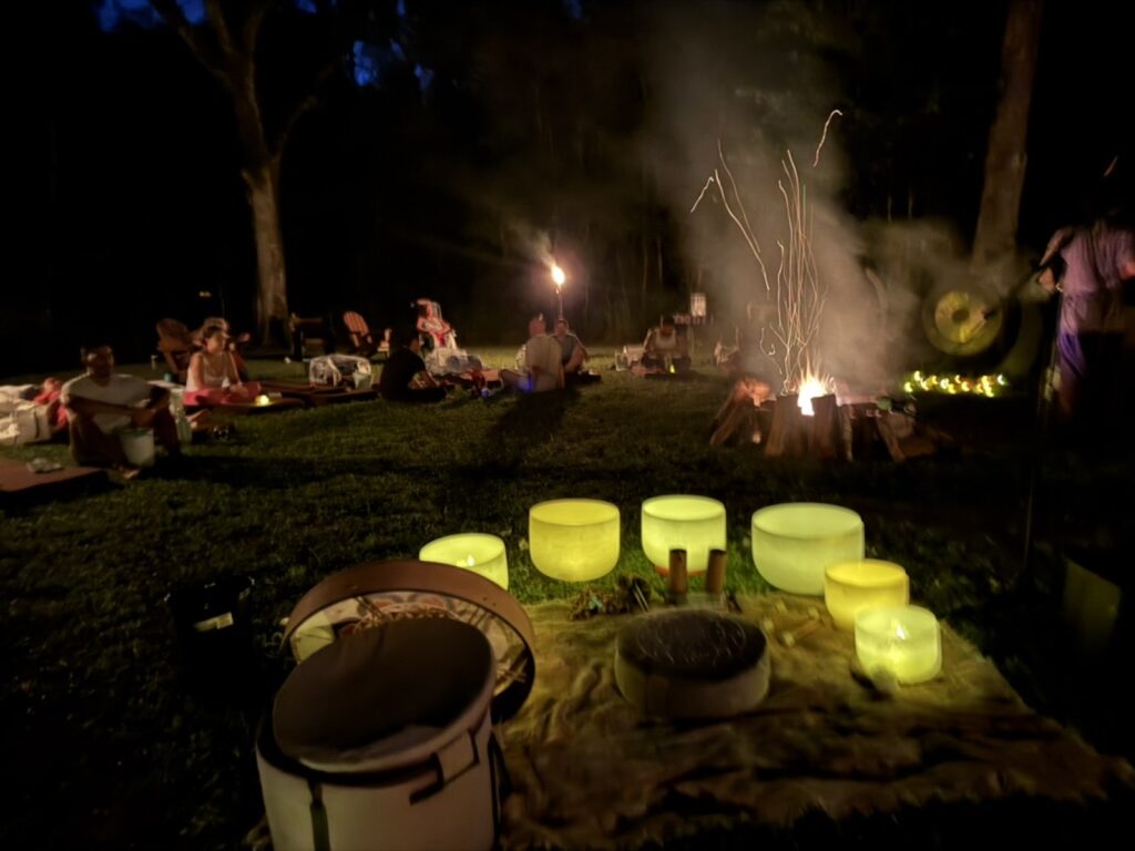 Sound Bowl Healing before ceremony